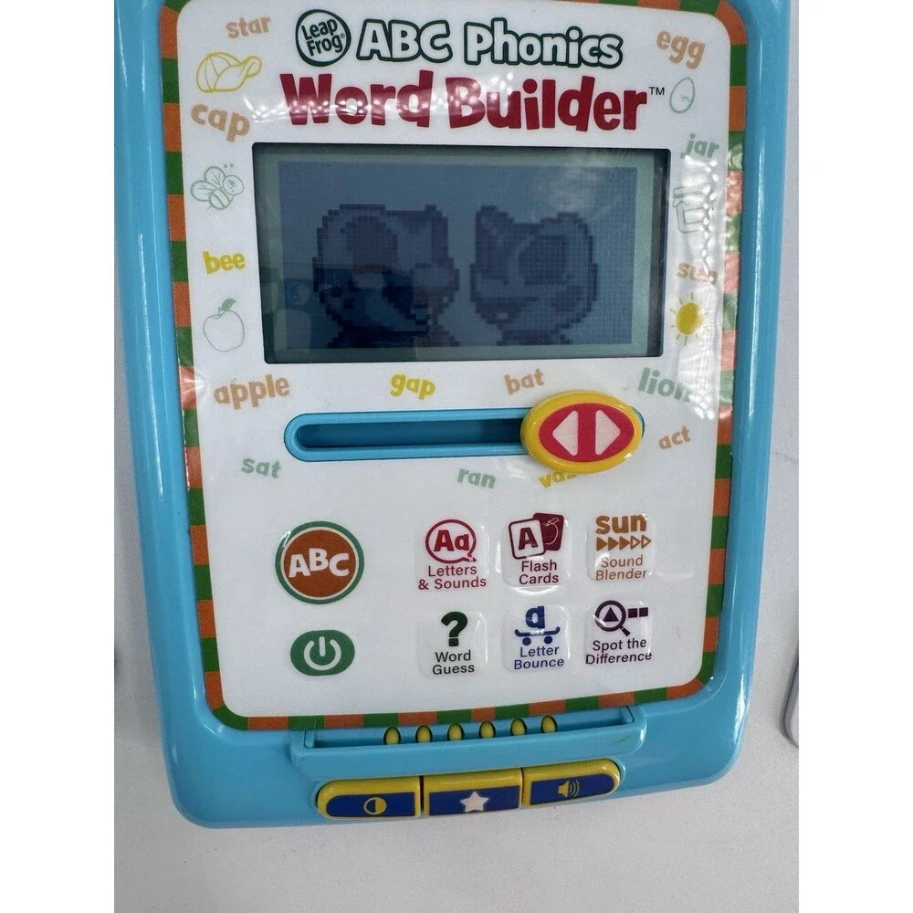 LeapFrog ABC Phonics Word Builder w/ Two Double Sided Activity Cards WORKS